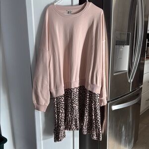 EDC Pink and Black Mini Dress